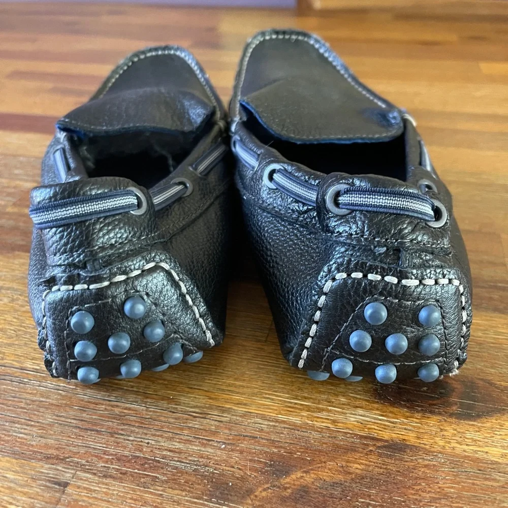 The Rail Mens‎ Leather Driving Moccasins, Black Men’s size 9.5 (Eur 43)